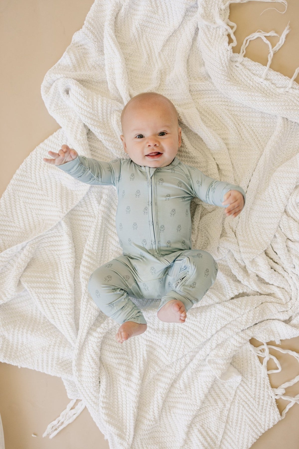 Fly Me to the Moon Bamboo Zippy Pajamas - Shop Avnu