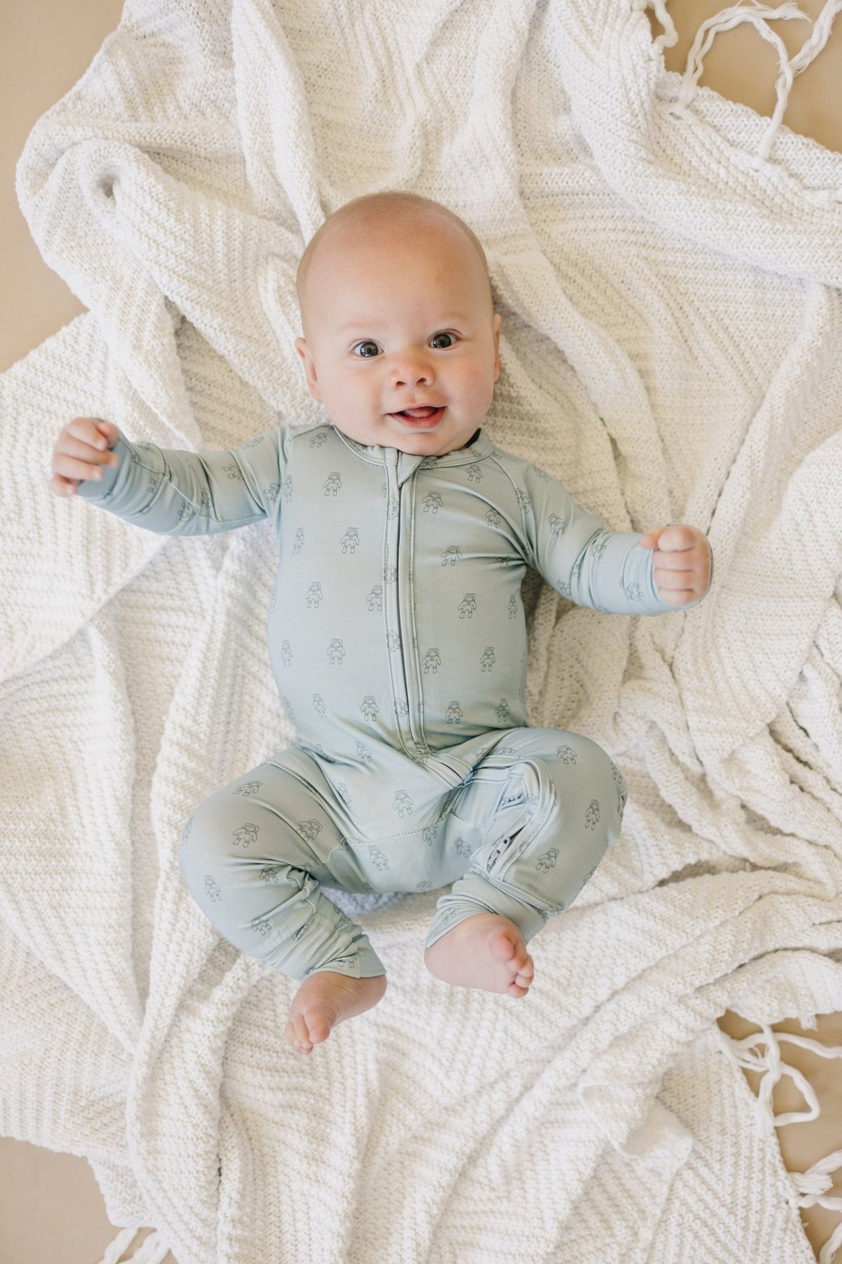 Fly Me to the Moon Bamboo Zippy Pajamas - Shop Avnu