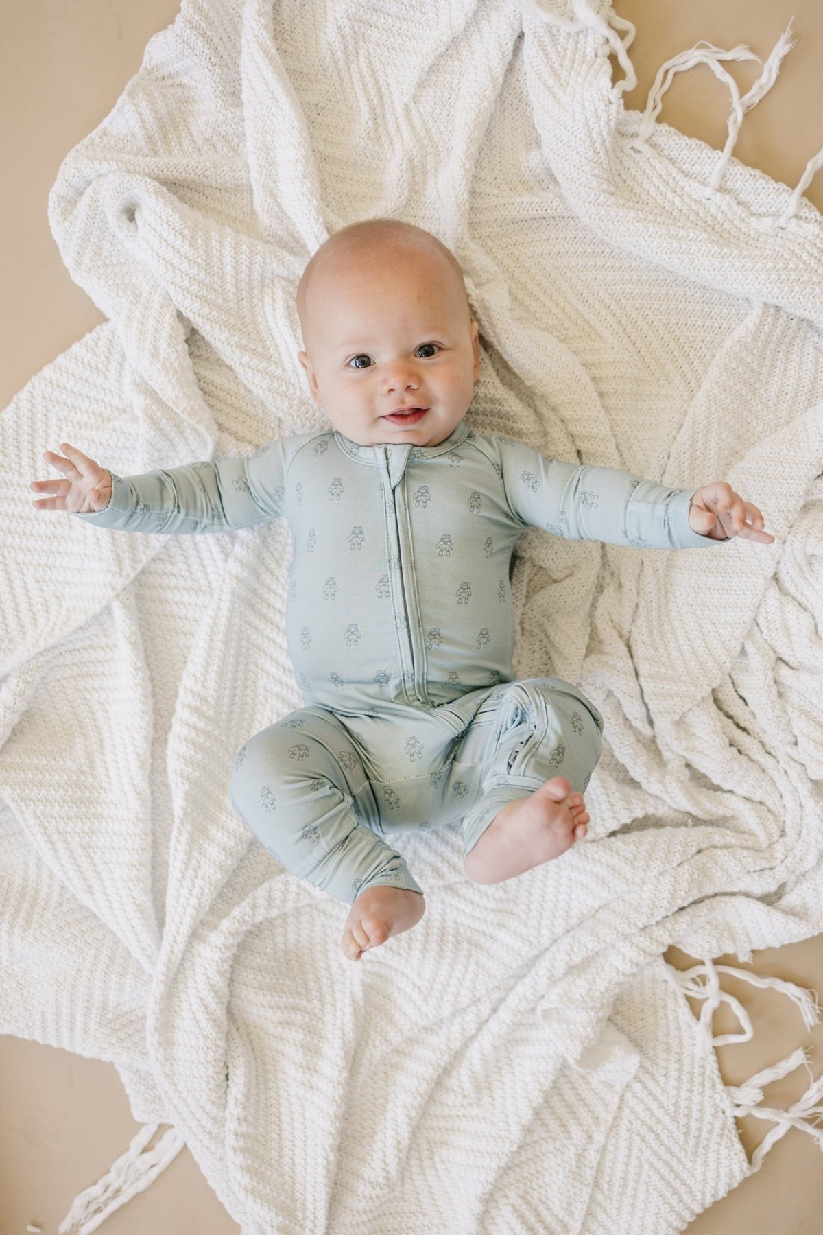 Fly Me to the Moon Bamboo Zippy Pajamas - Shop Avnu