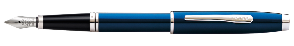 Coventry Blue Lacquer Fine Nib Fountain Pen