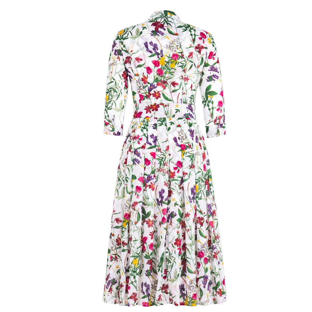 Audrey Dress #4 Fairy Tail Flower White