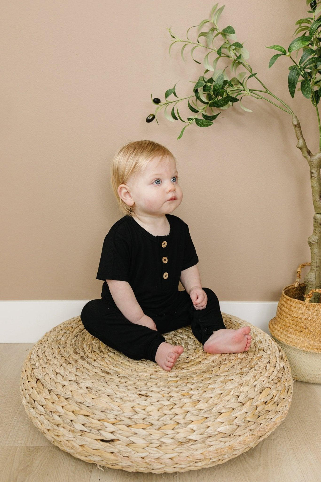 Bamboo Henley Romper - Shop Avnu
