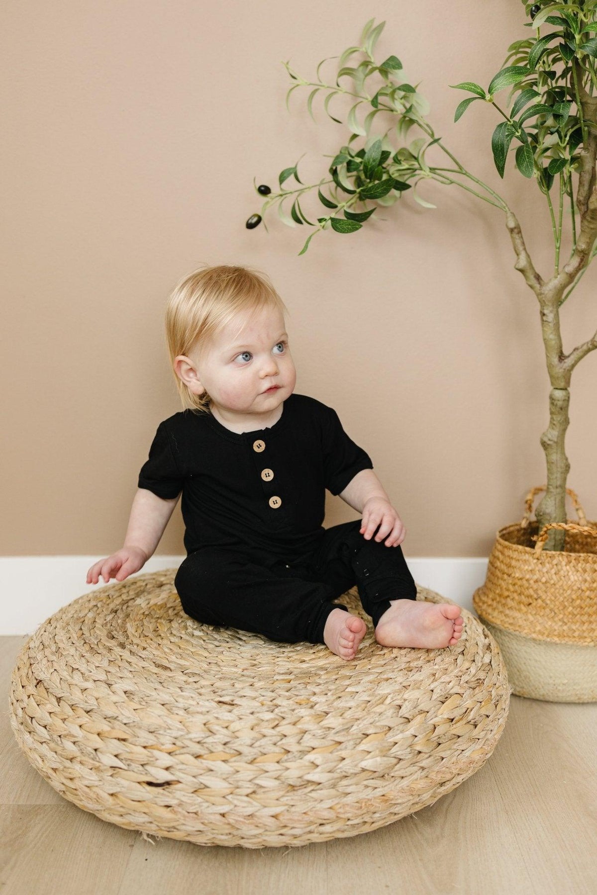 Bamboo Henley Romper - Shop Avnu