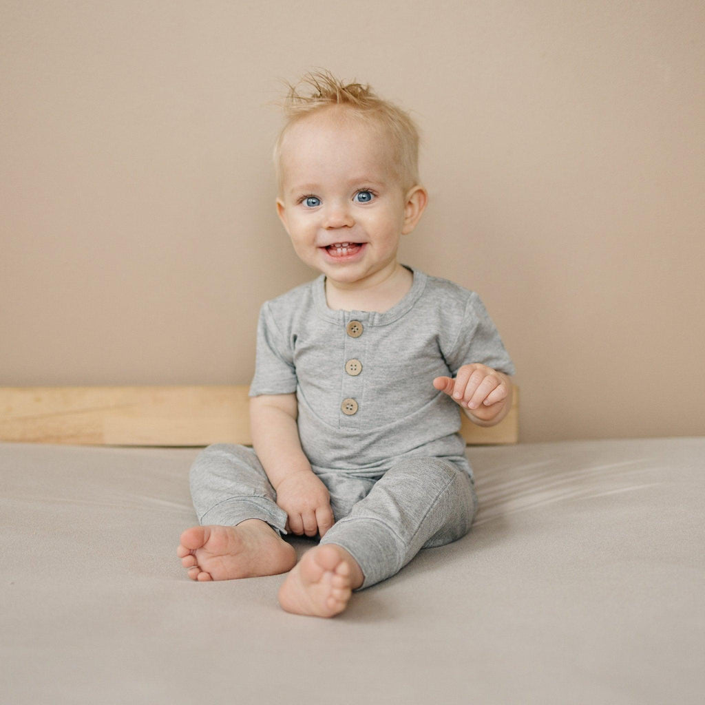 Bamboo Henley Romper - Shop Avnu