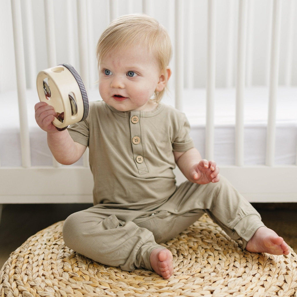 Bamboo Henley Romper - Shop Avnu