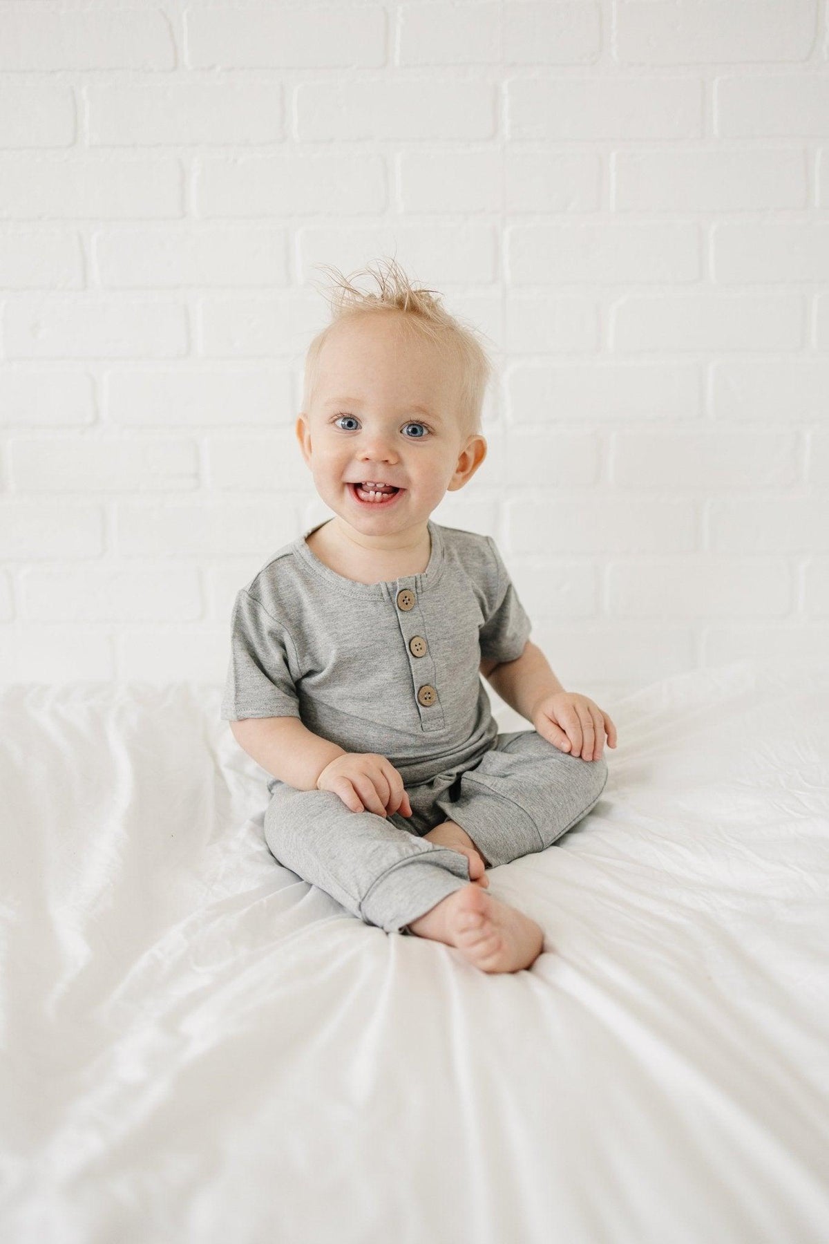 Bamboo Henley Romper - Shop Avnu