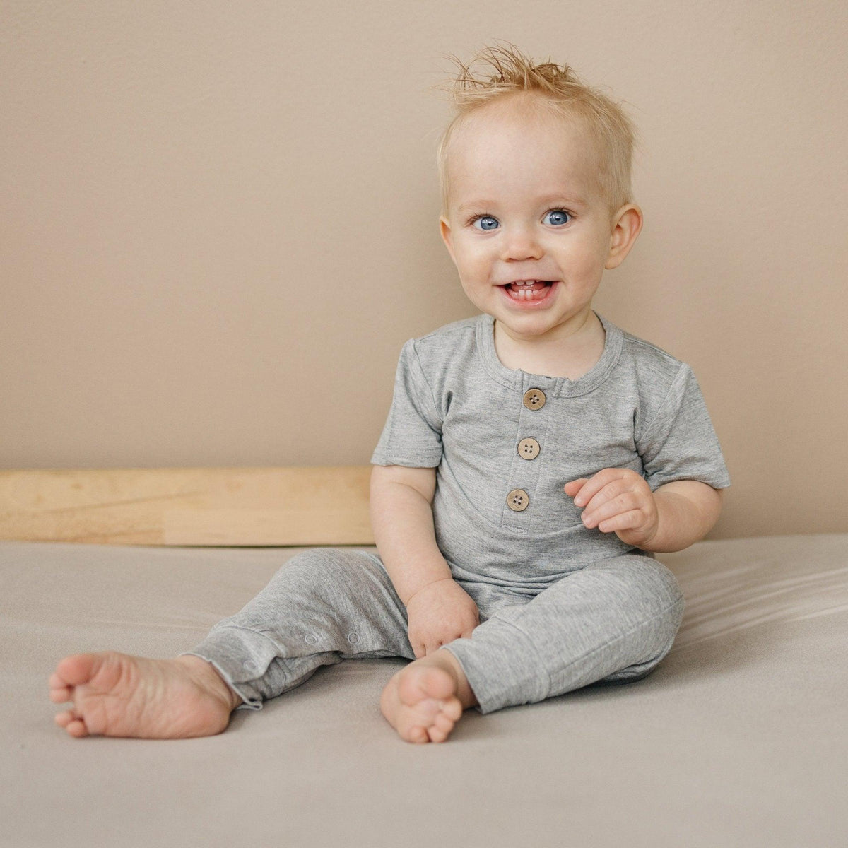 Bamboo Henley Romper - Shop Avnu