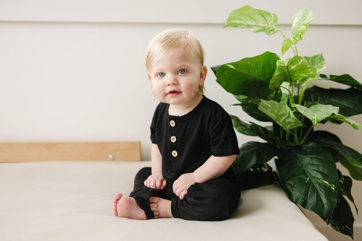 Bamboo Henley Romper - Shop Avnu