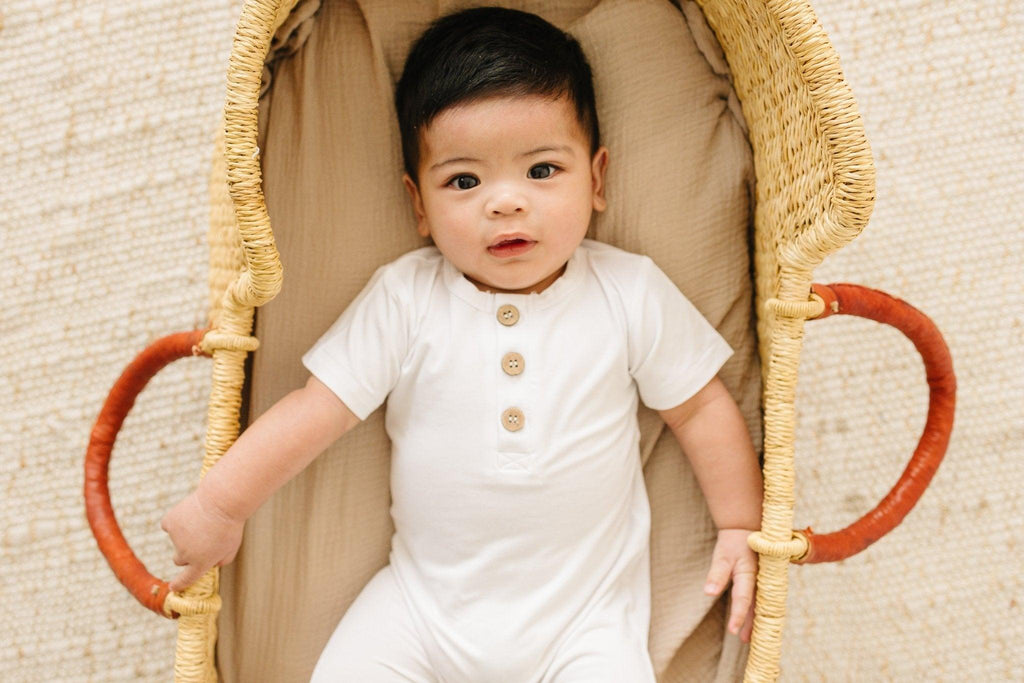 Bamboo Henley Romper - Shop Avnu