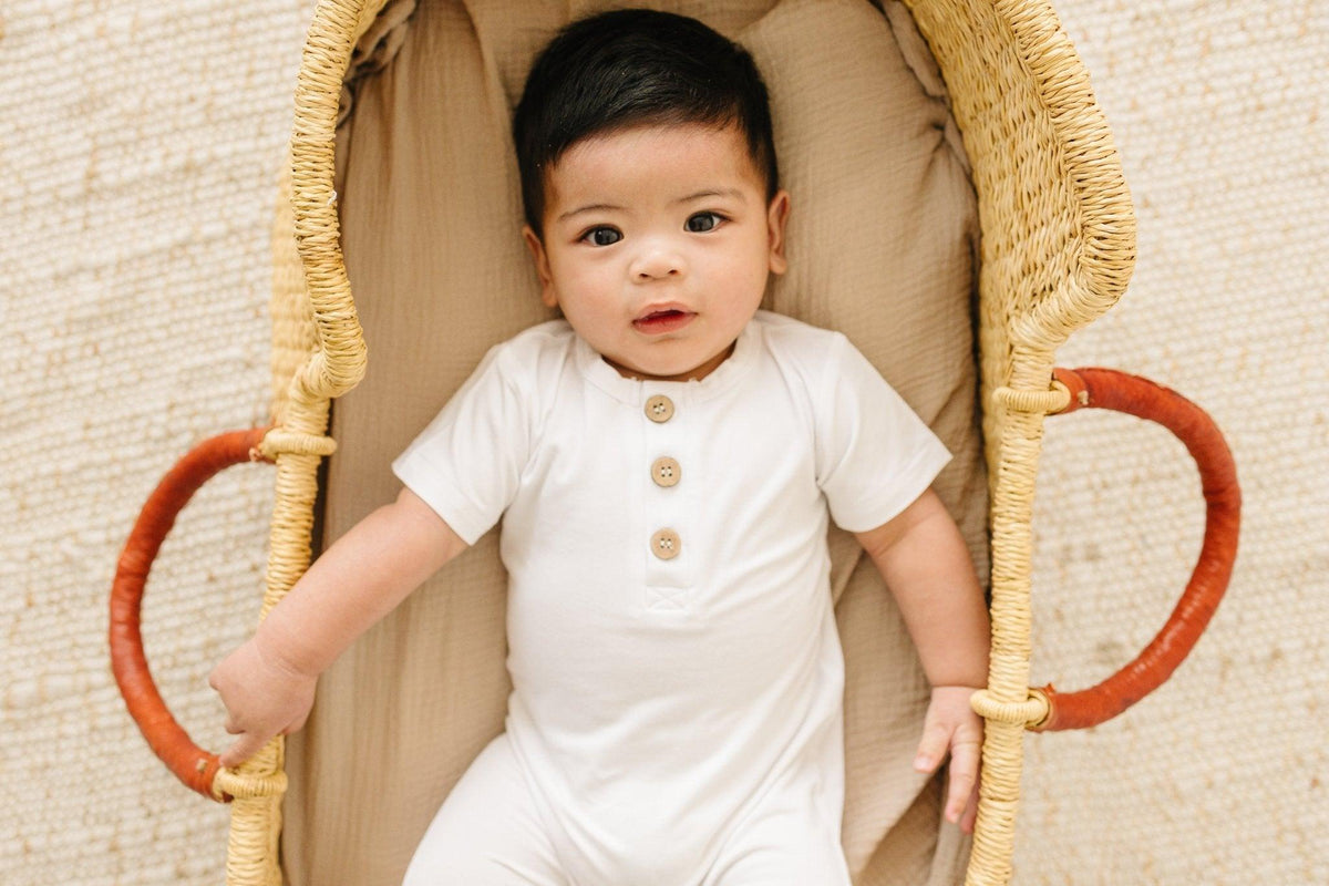Bamboo Henley Romper - Shop Avnu