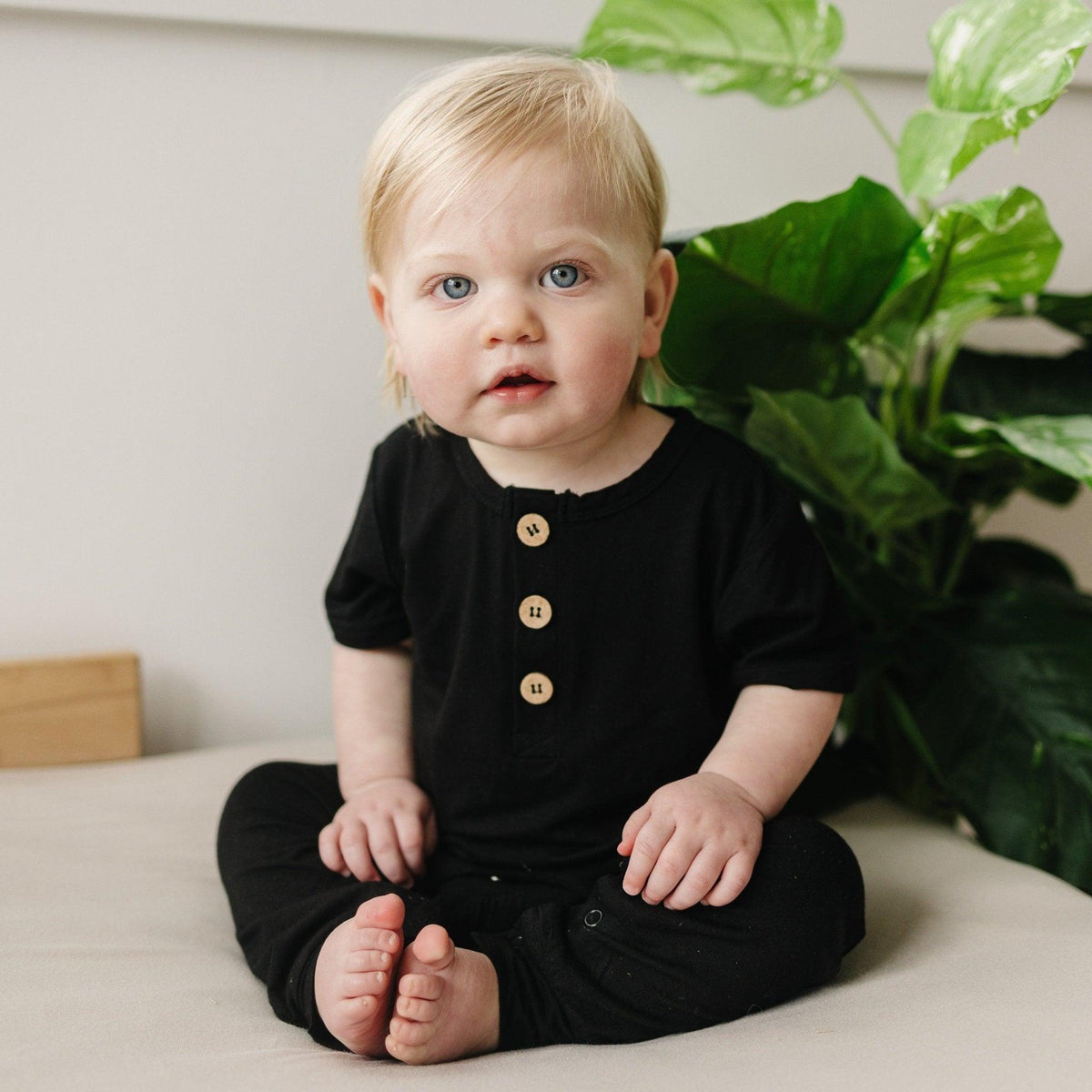 Bamboo Henley Romper - Shop Avnu