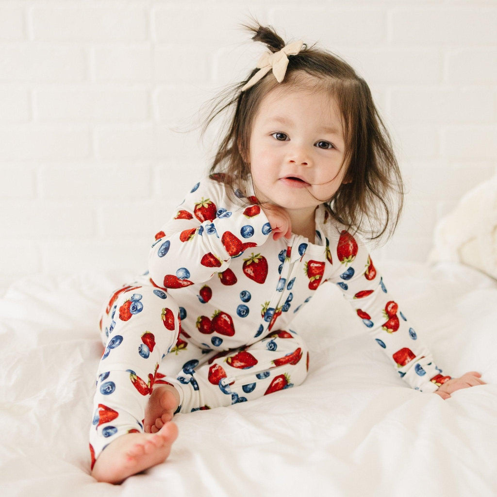 Berry Sweet Bamboo Zippy Romper - Shop Avnu