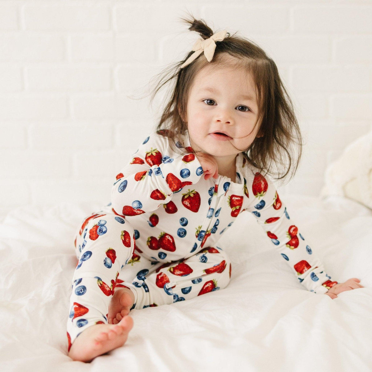 Berry Sweet Bamboo Zippy Romper - Shop Avnu
