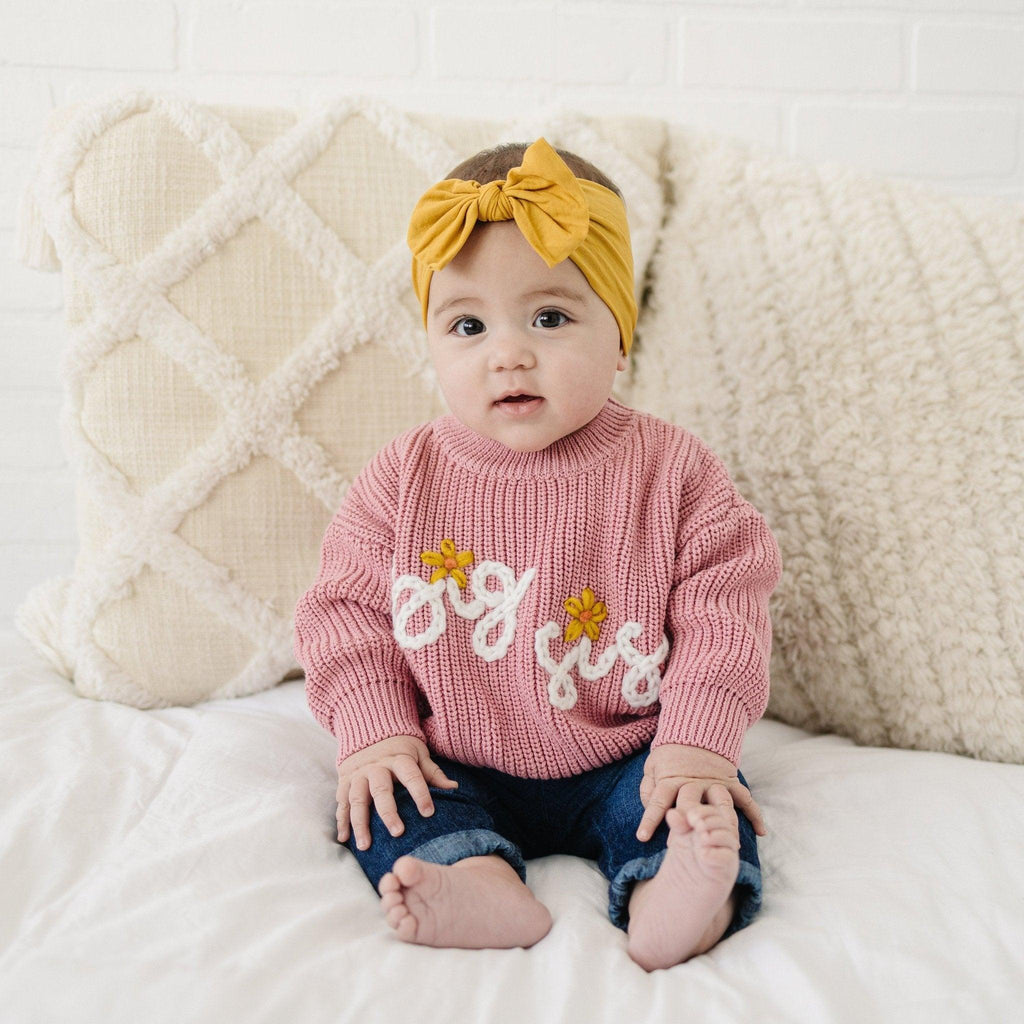 Big Sis Hand Embroidered Sweater - Shop Avnu