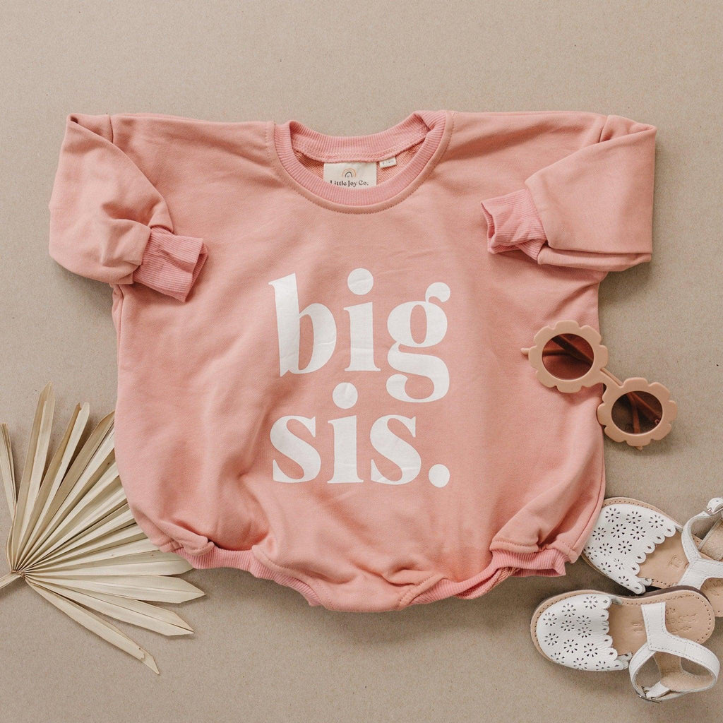 Big Sis Sweatshirt Romper - more colors - Shop Avnu