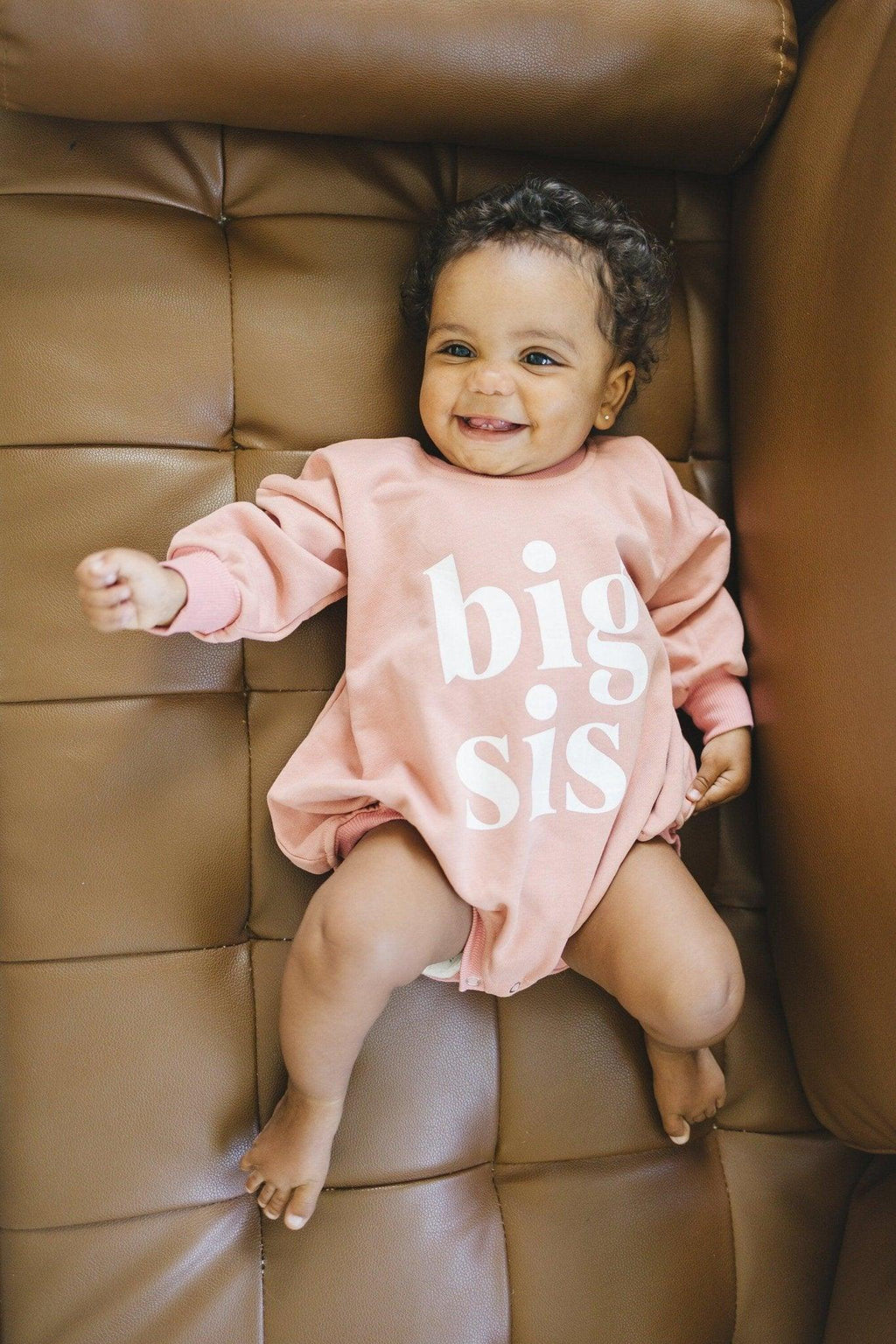 Big Sis Sweatshirt Romper - more colors - Shop Avnu