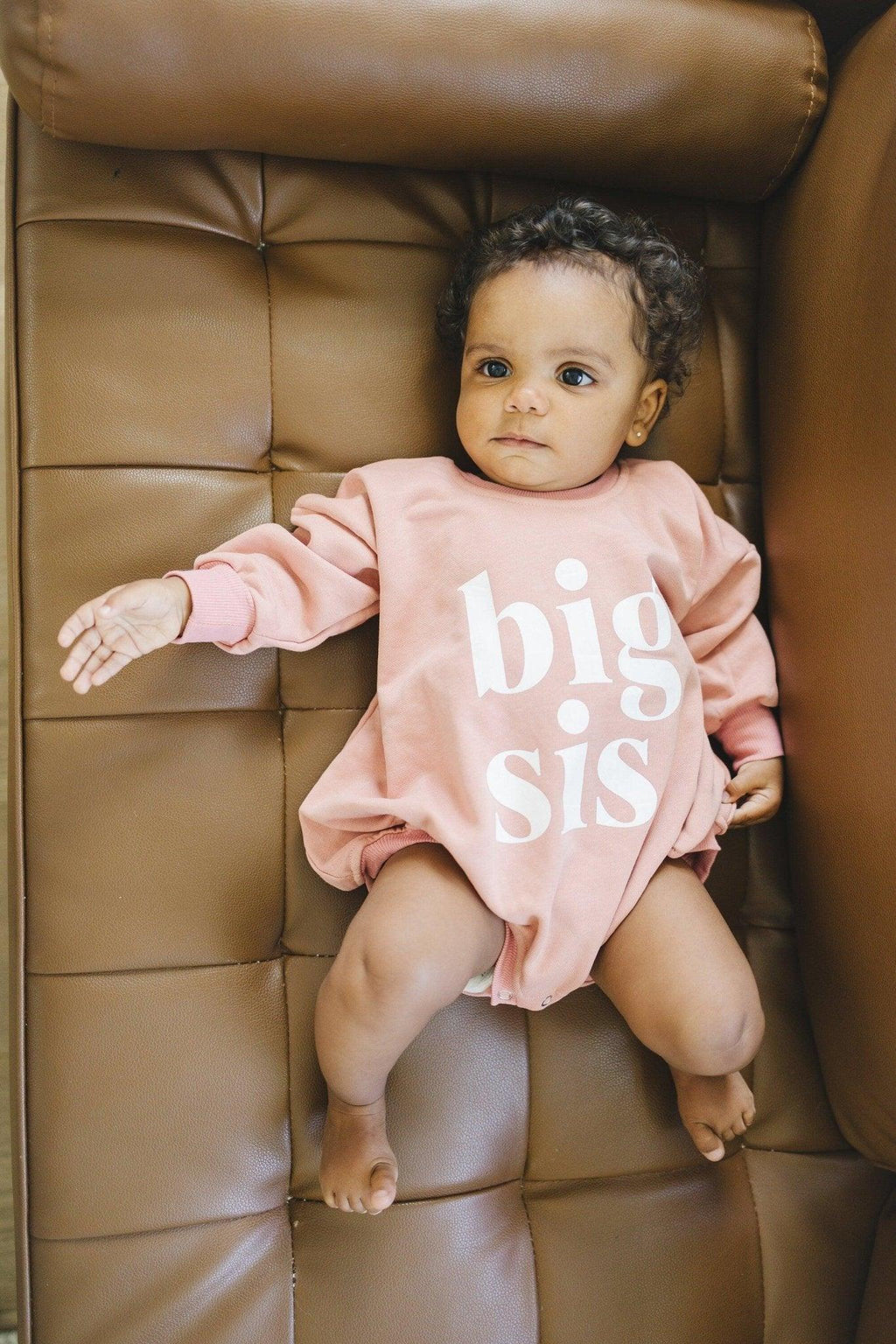 Big Sis Sweatshirt Romper - more colors - Shop Avnu