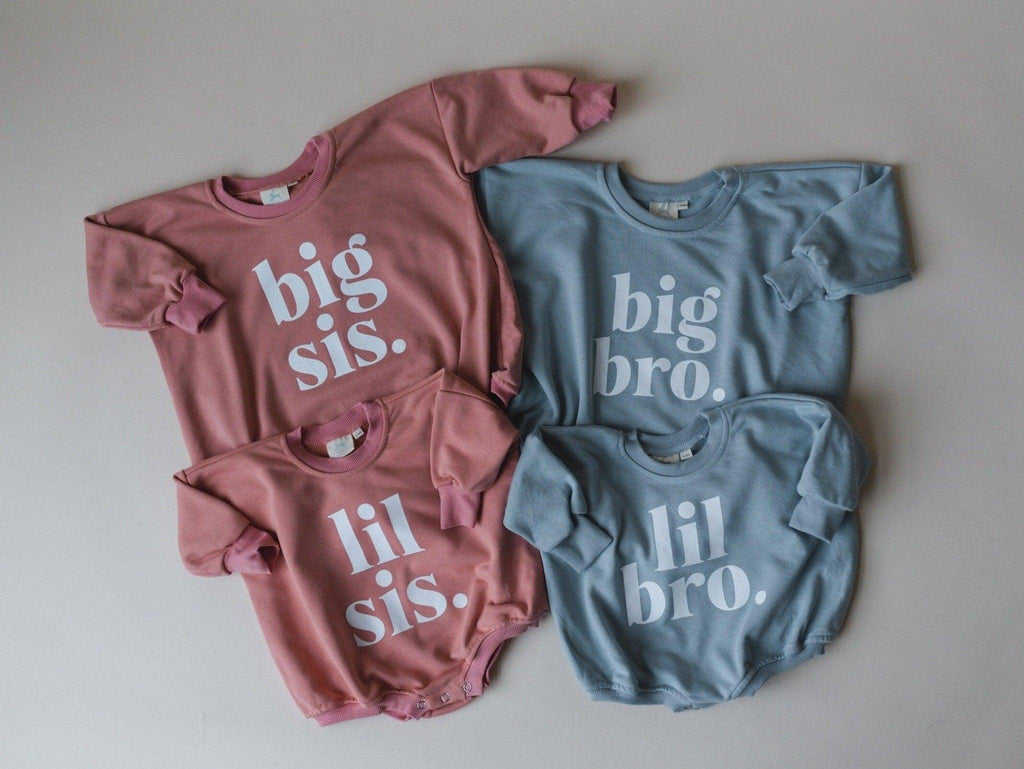 Big Sis Sweatshirt Romper - more colors - Shop Avnu