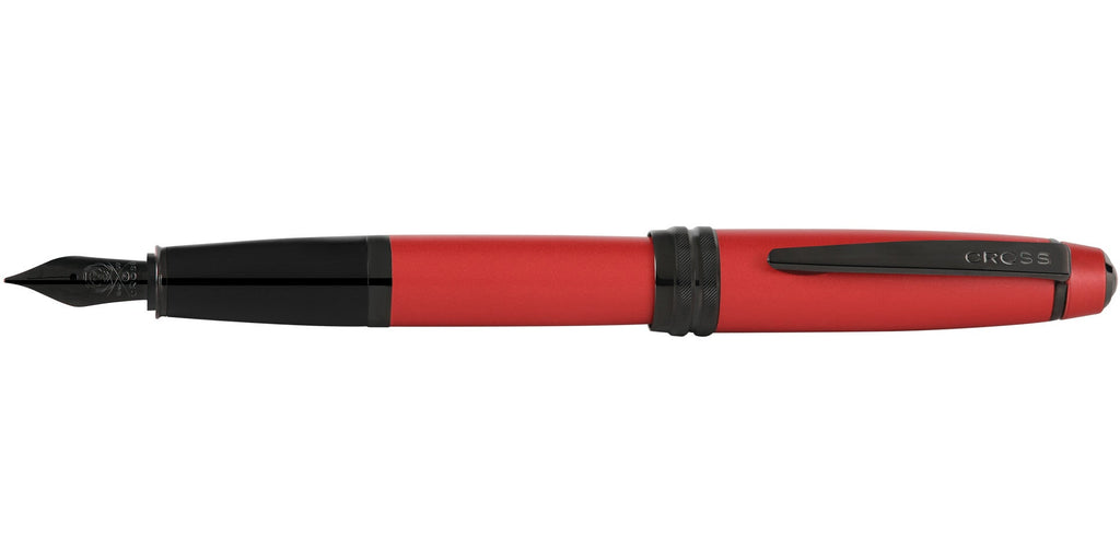 Bailey™ Matte Red Lacquer Stainless Steel Fine Nib Fountain Pen