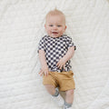 Black Checkered Bamboo Tee - Shop Avnu