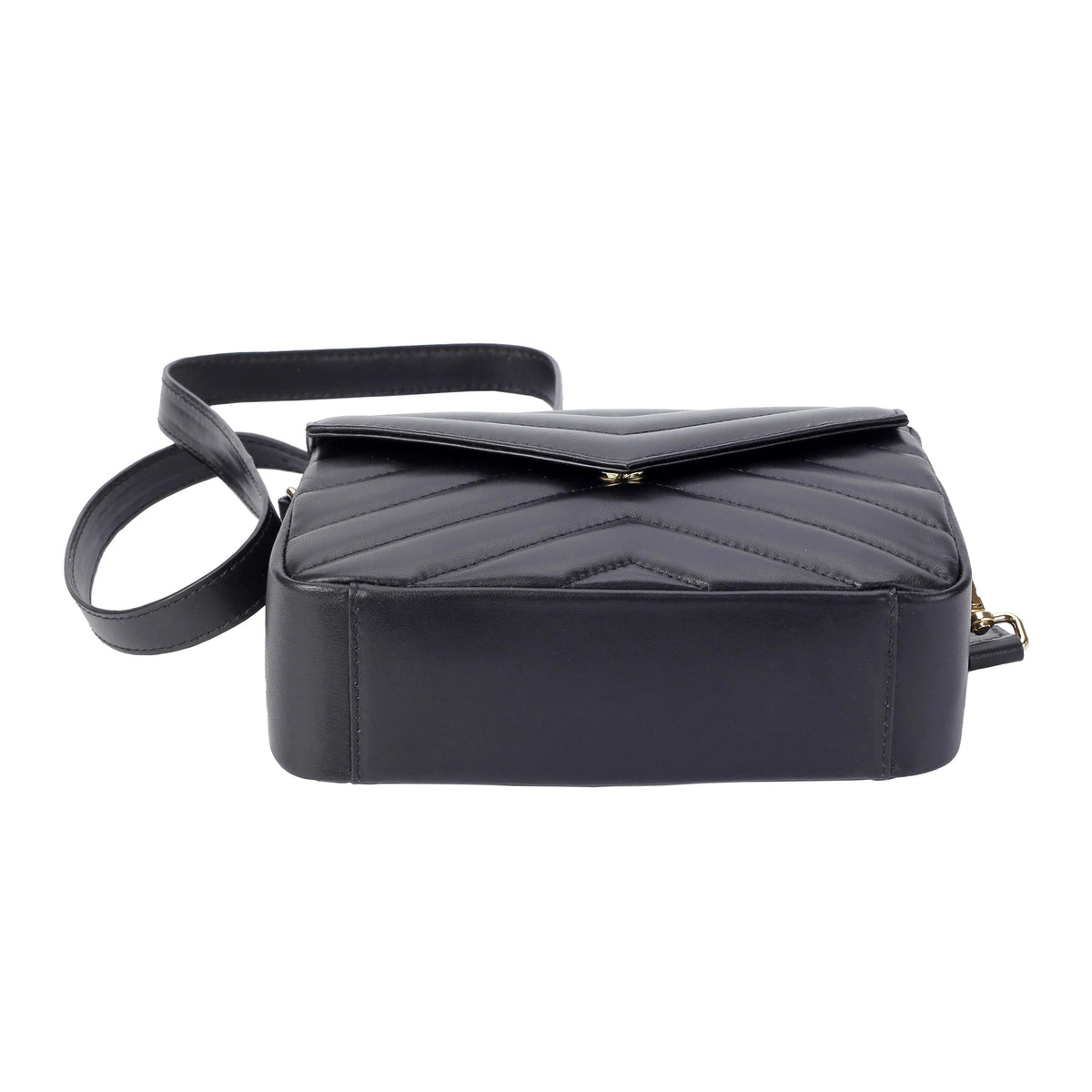 Soft Lambskin Mini Flap Crossbody Bag – Quilted Leather Shoulder Purse