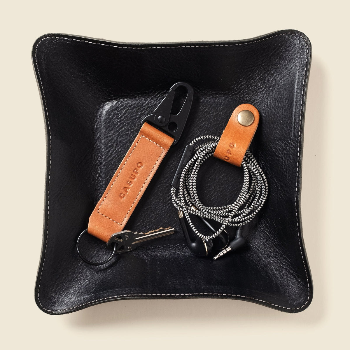 Travel valet tray - Black