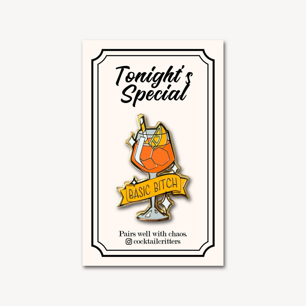 Aperol Spritz (Basic Bitch) Cocktail Pin - Shop Avnu
