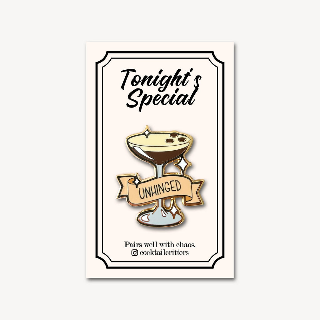 Espresso Martini (Unhinged) Cocktail Pin - Shop Avnu