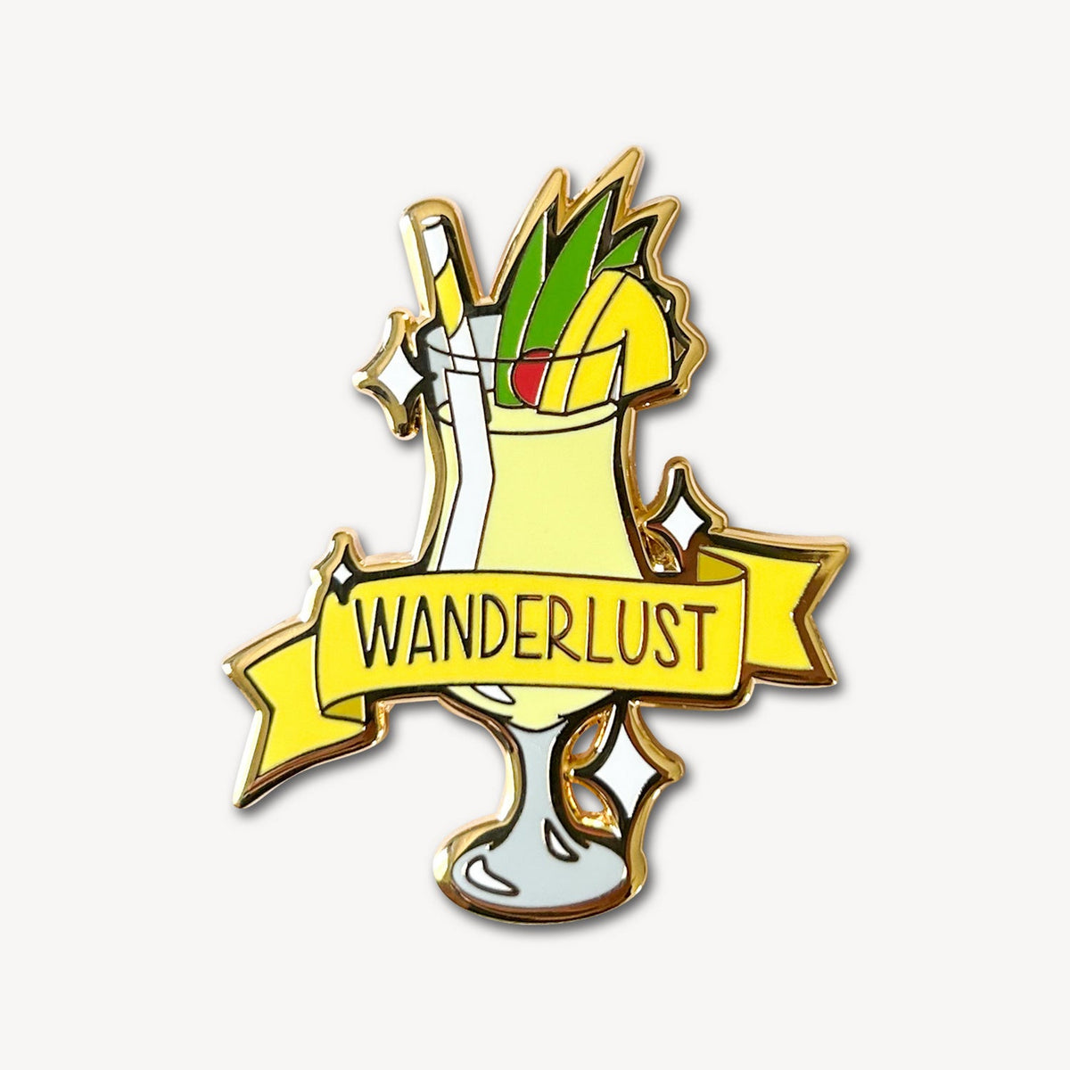 Pina Colada (Wanderlust) Cocktail Pin - Shop Avnu