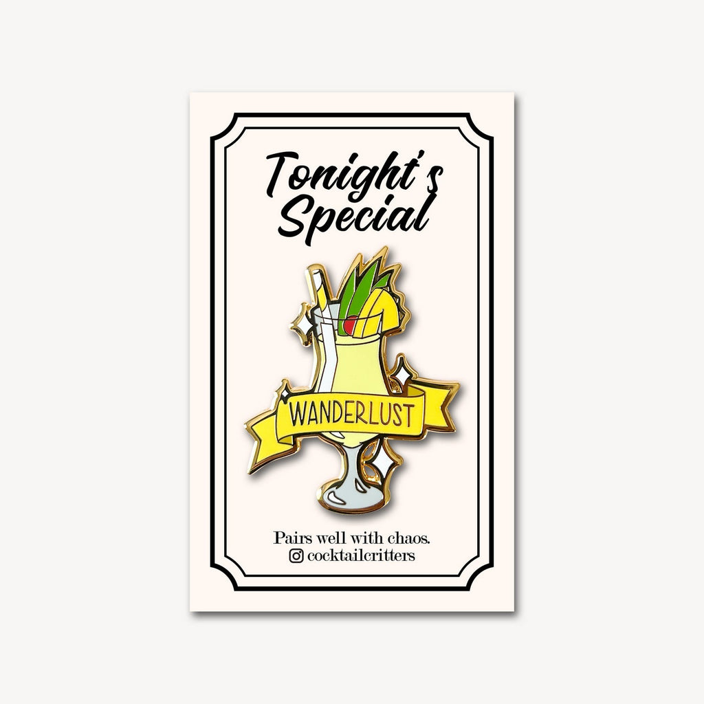 Pina Colada (Wanderlust) Cocktail Pin - Shop Avnu