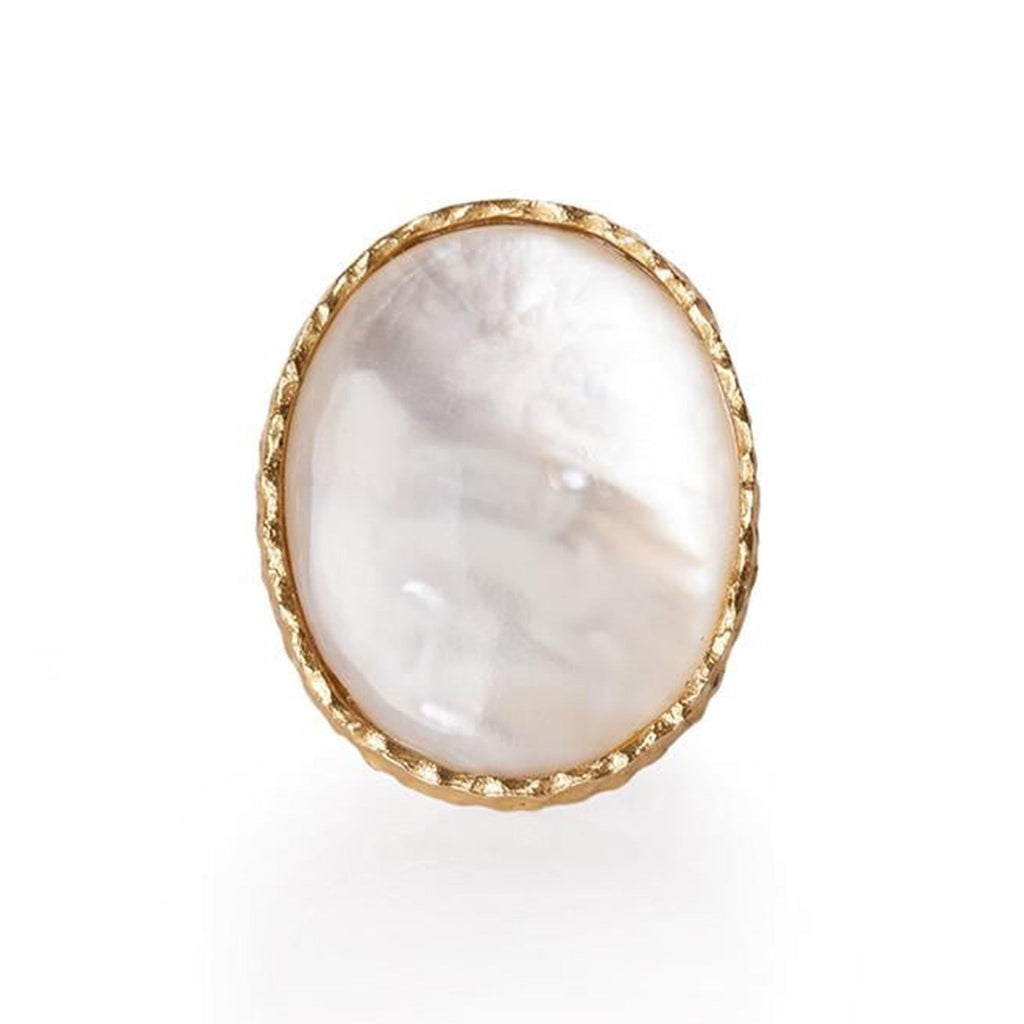 Statement Ring - Pearl - Shop Avnu