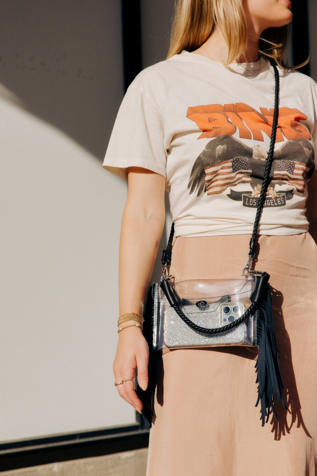 Clear Fringe Crossbody - Shop Avnu