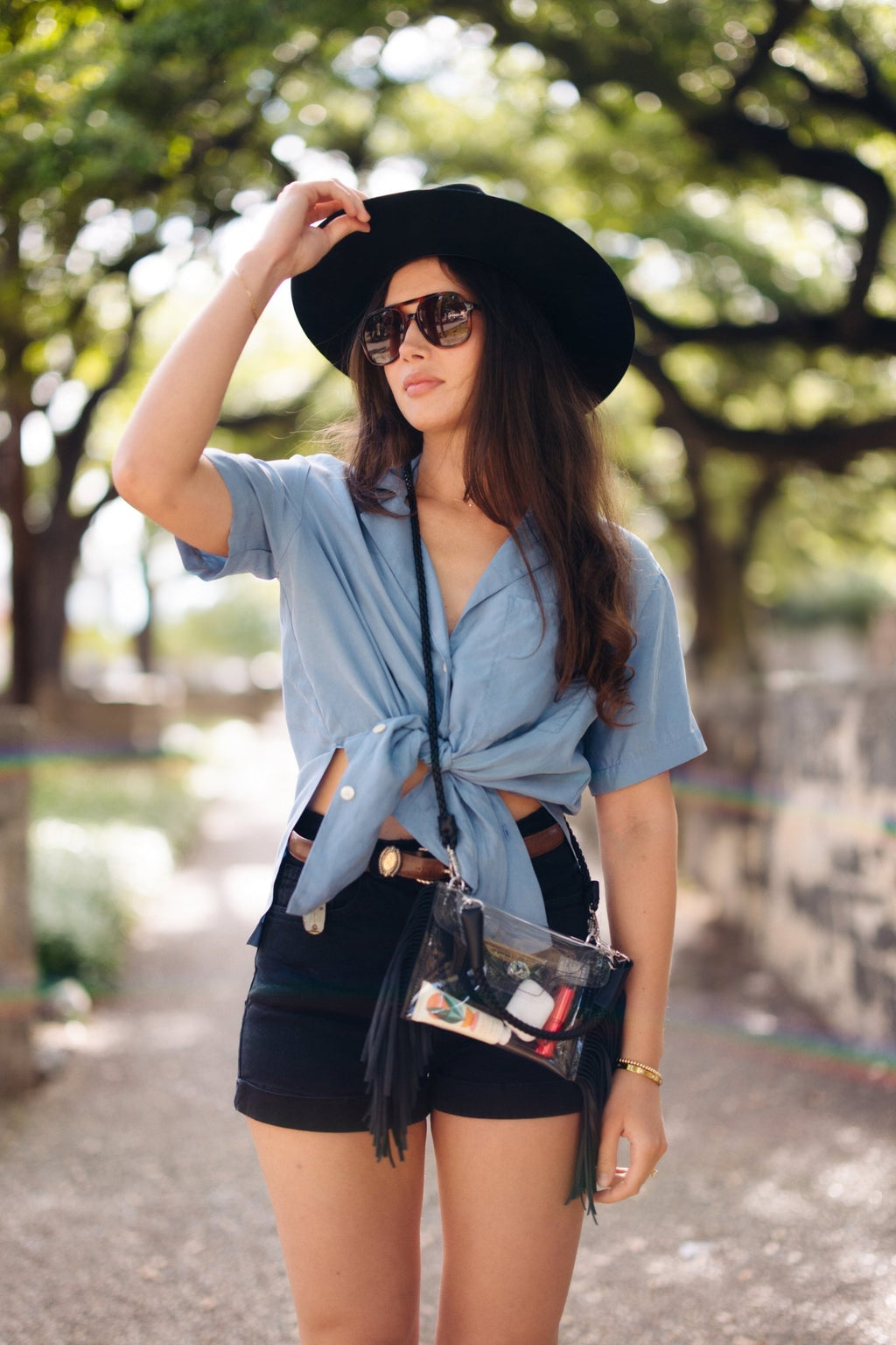 Clear Fringe Crossbody - Shop Avnu