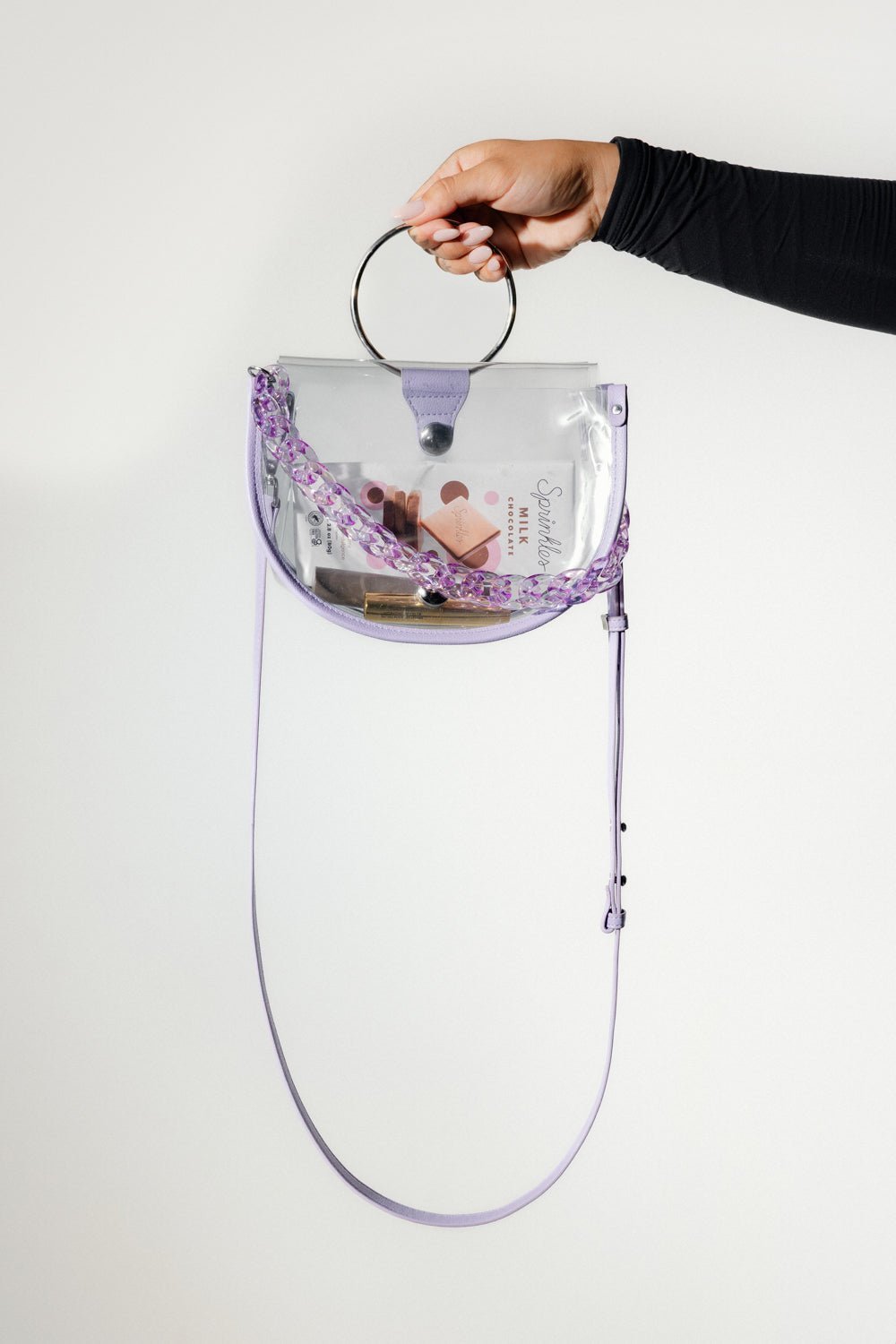Clear Semi - Circle Crossbody - Shop Avnu