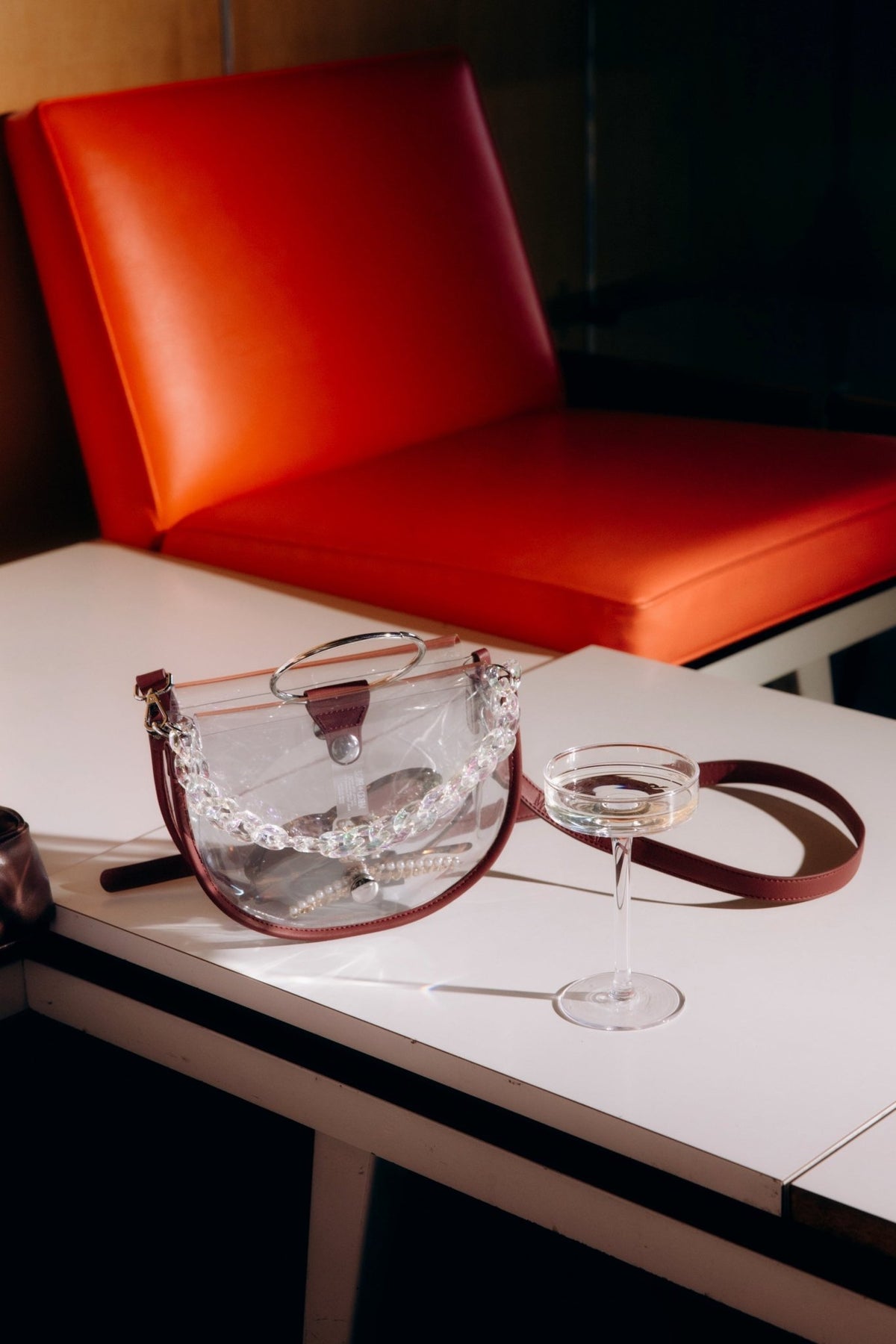 Clear Semi - Circle Crossbody - Shop Avnu