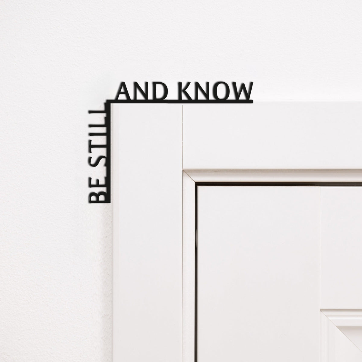 Wooden Corner Quote – Be Still and Know