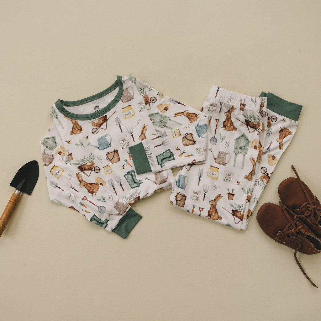 Cottontail Garden 2pc Bamboo Pajamas - Shop Avnu