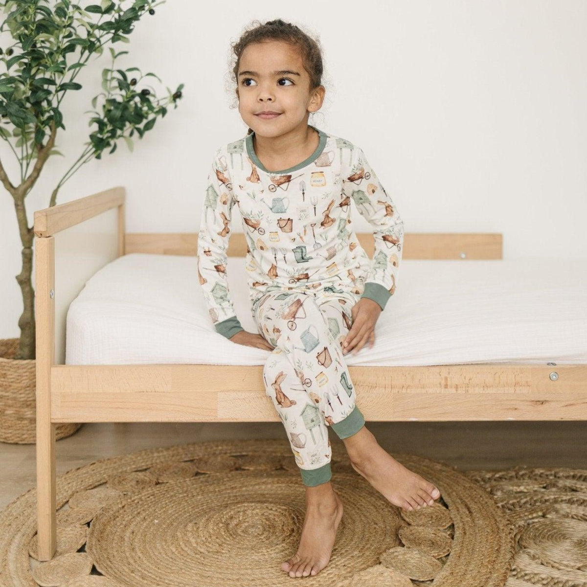 Cottontail Garden 2pc Bamboo Pajamas - Shop Avnu