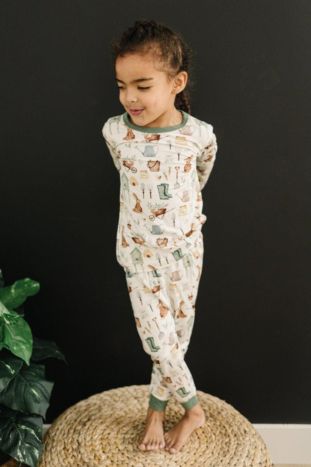 Cottontail Garden 2pc Bamboo Pajamas - Shop Avnu