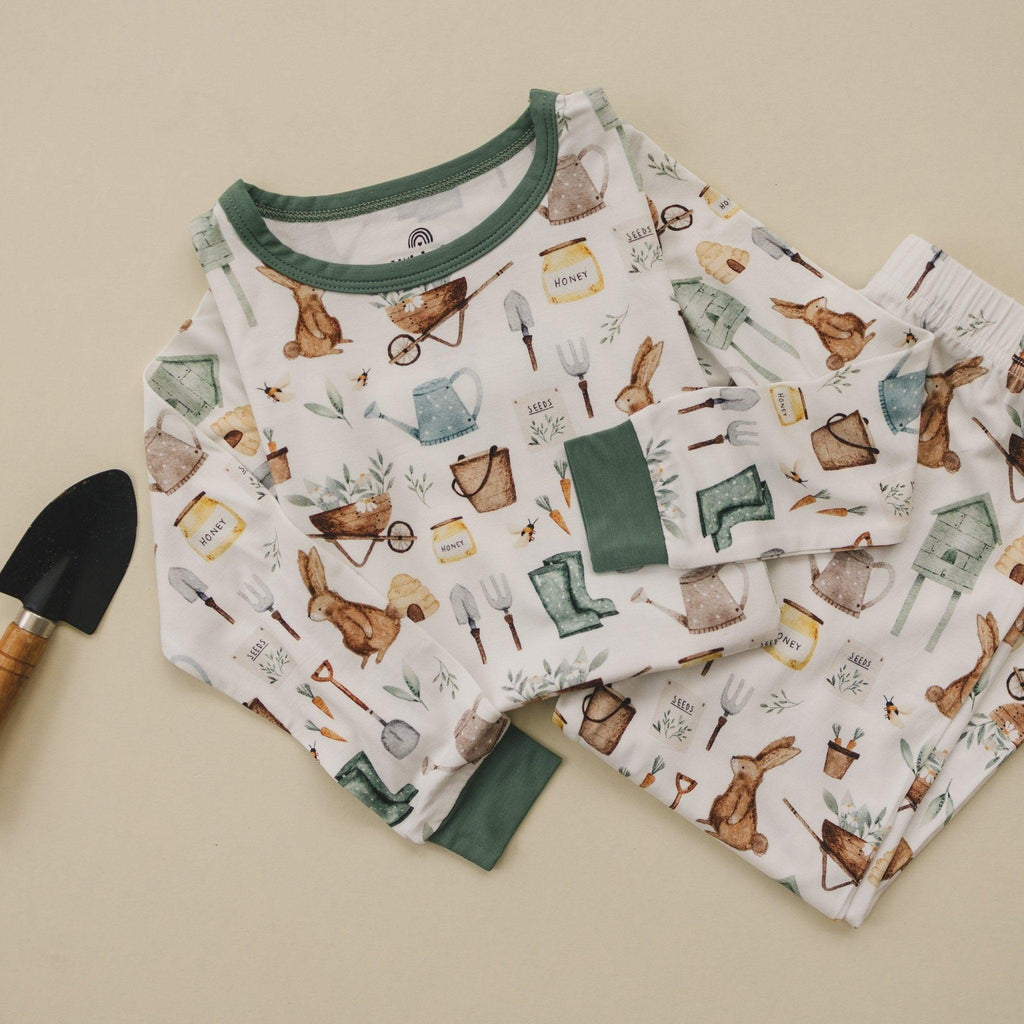 Cottontail Garden 2pc Bamboo Pajamas - Shop Avnu