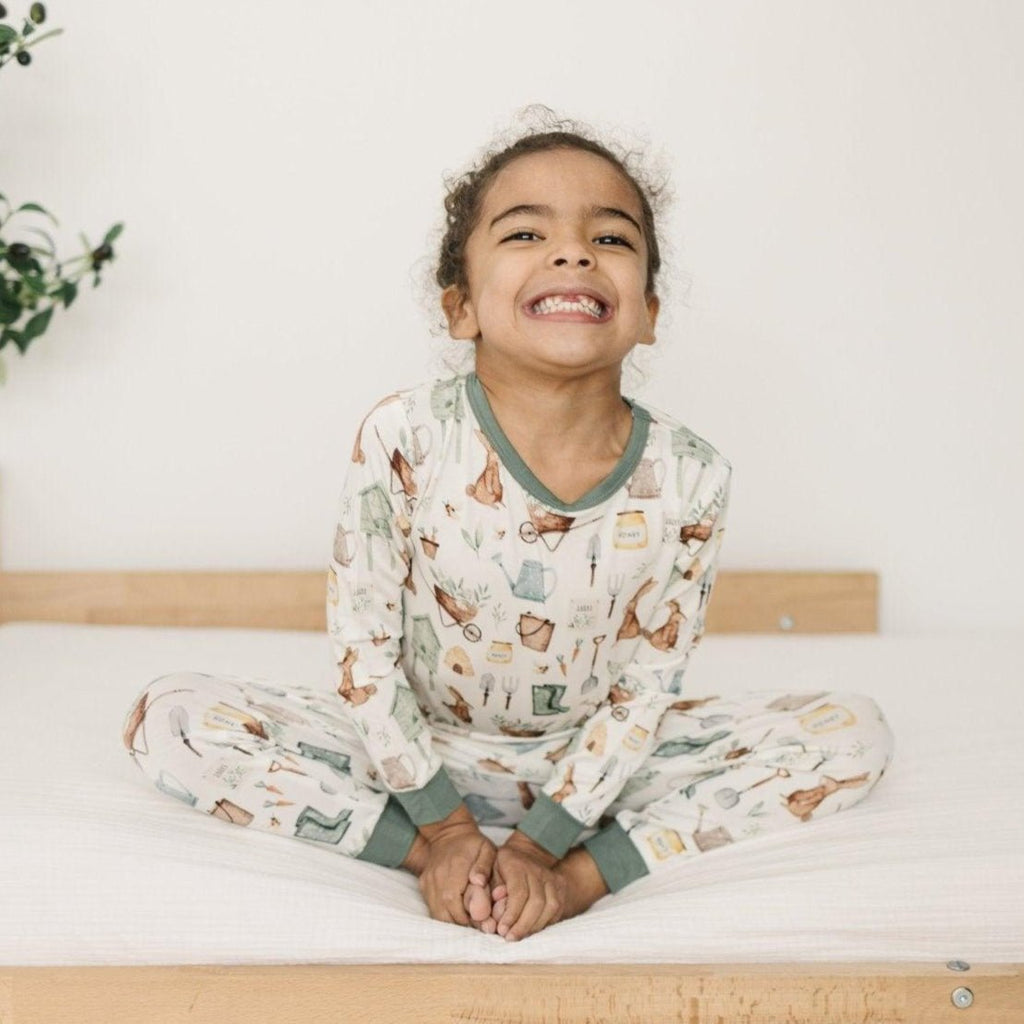 Cottontail Garden 2pc Bamboo Pajamas - Shop Avnu