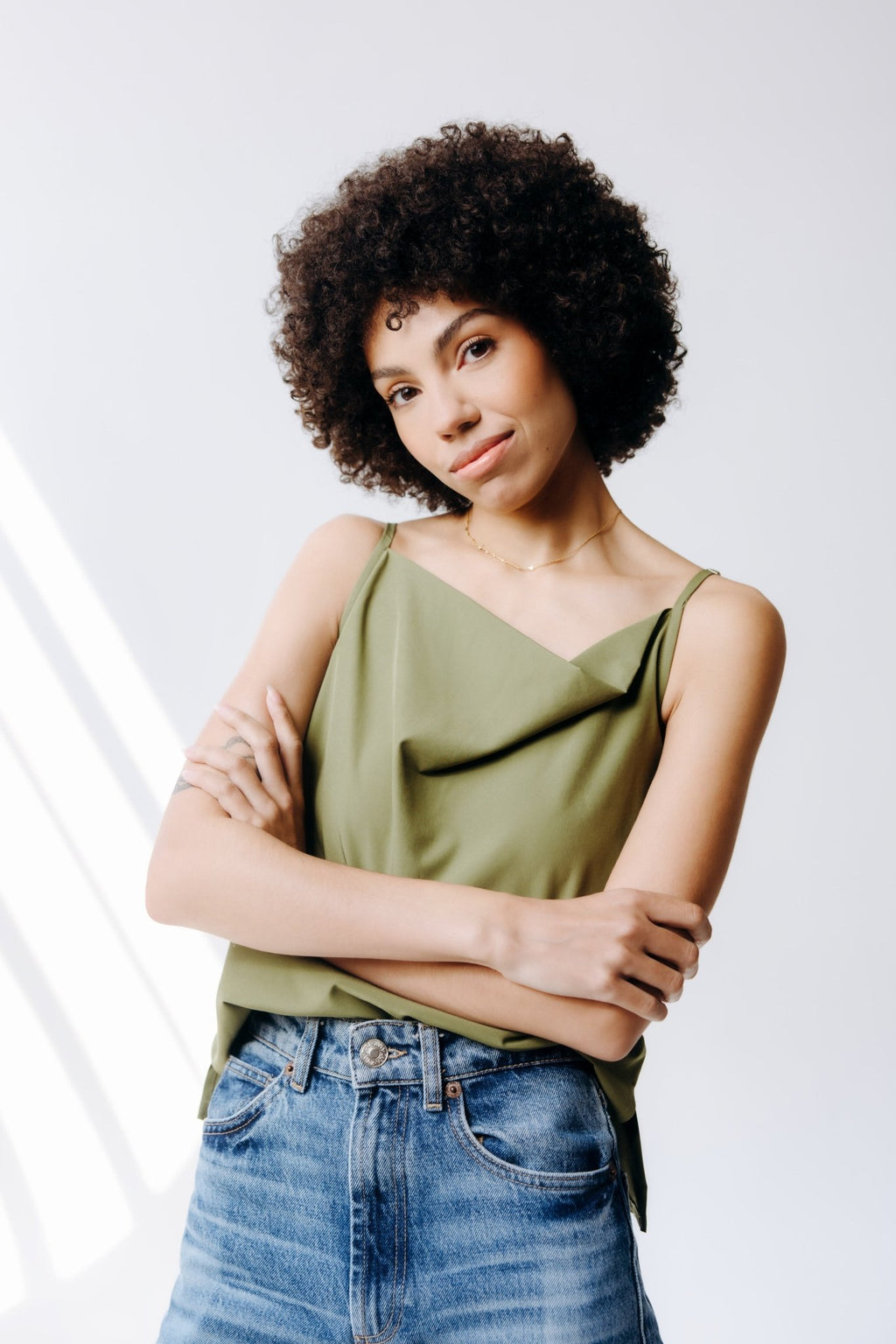 Cowl Neck Cami - Shop Avnu