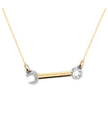 Pave The Way Crank It Up Gold Necklace