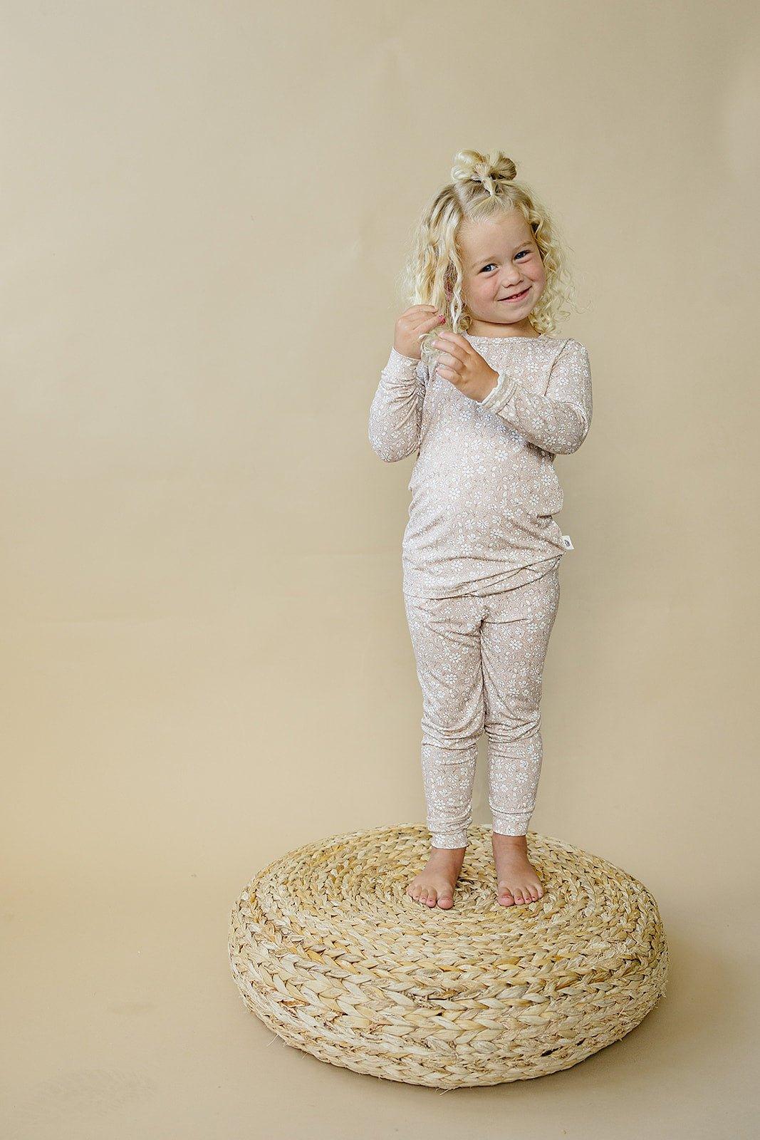 Dainty Ditsy 2pc Bamboo Pajamas - Shop Avnu