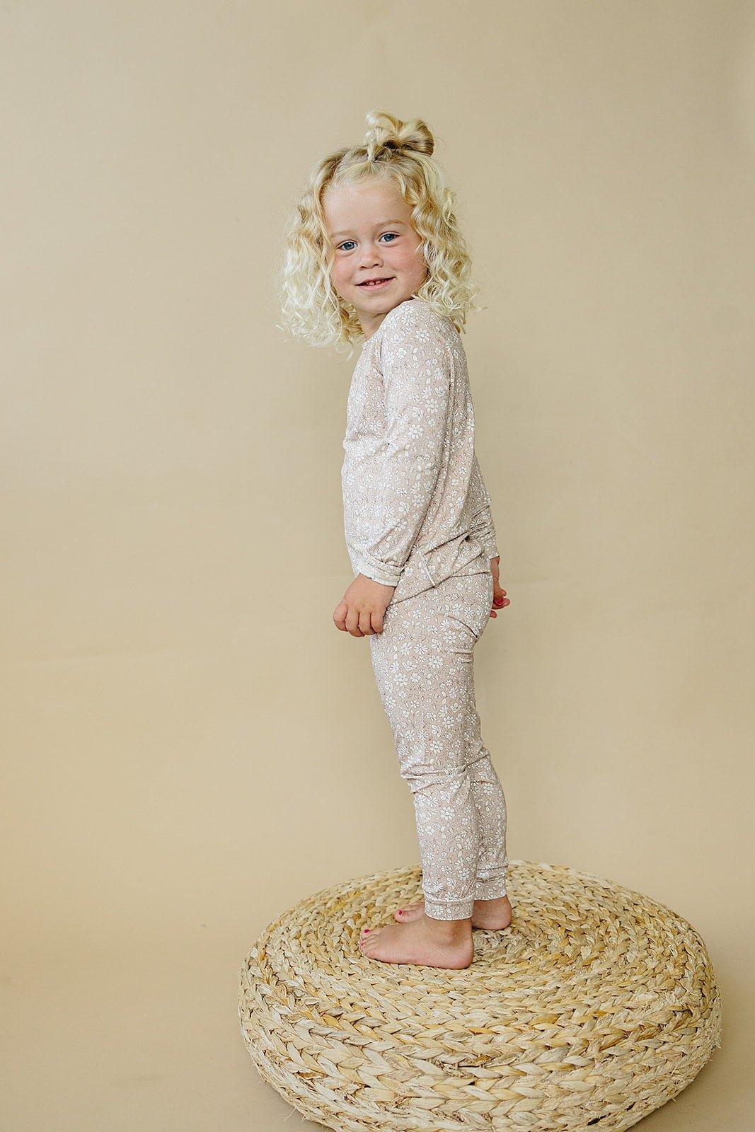 Dainty Ditsy 2pc Bamboo Pajamas - Shop Avnu