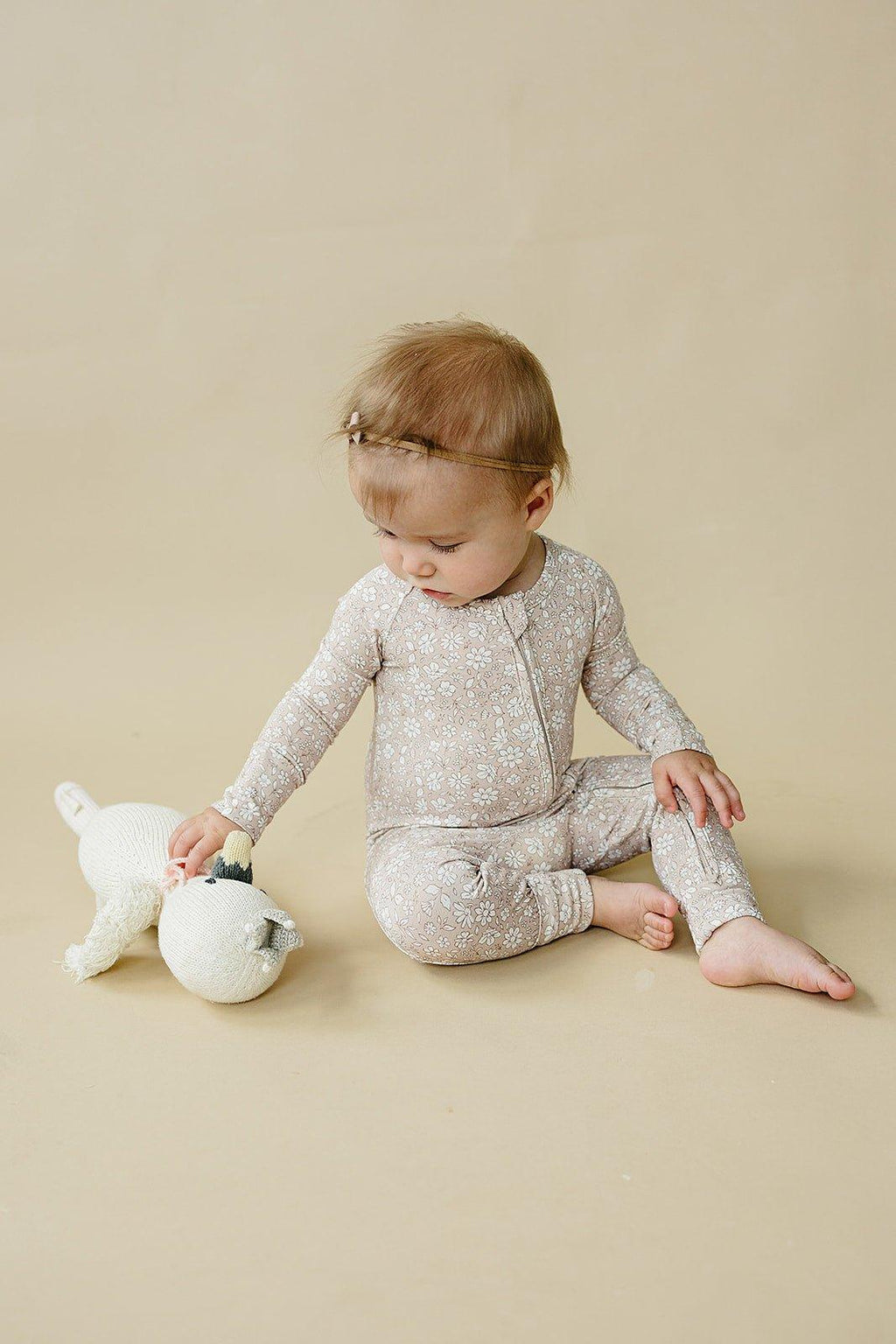 Dainty Ditsy Bamboo Zippy Romper - Shop Avnu