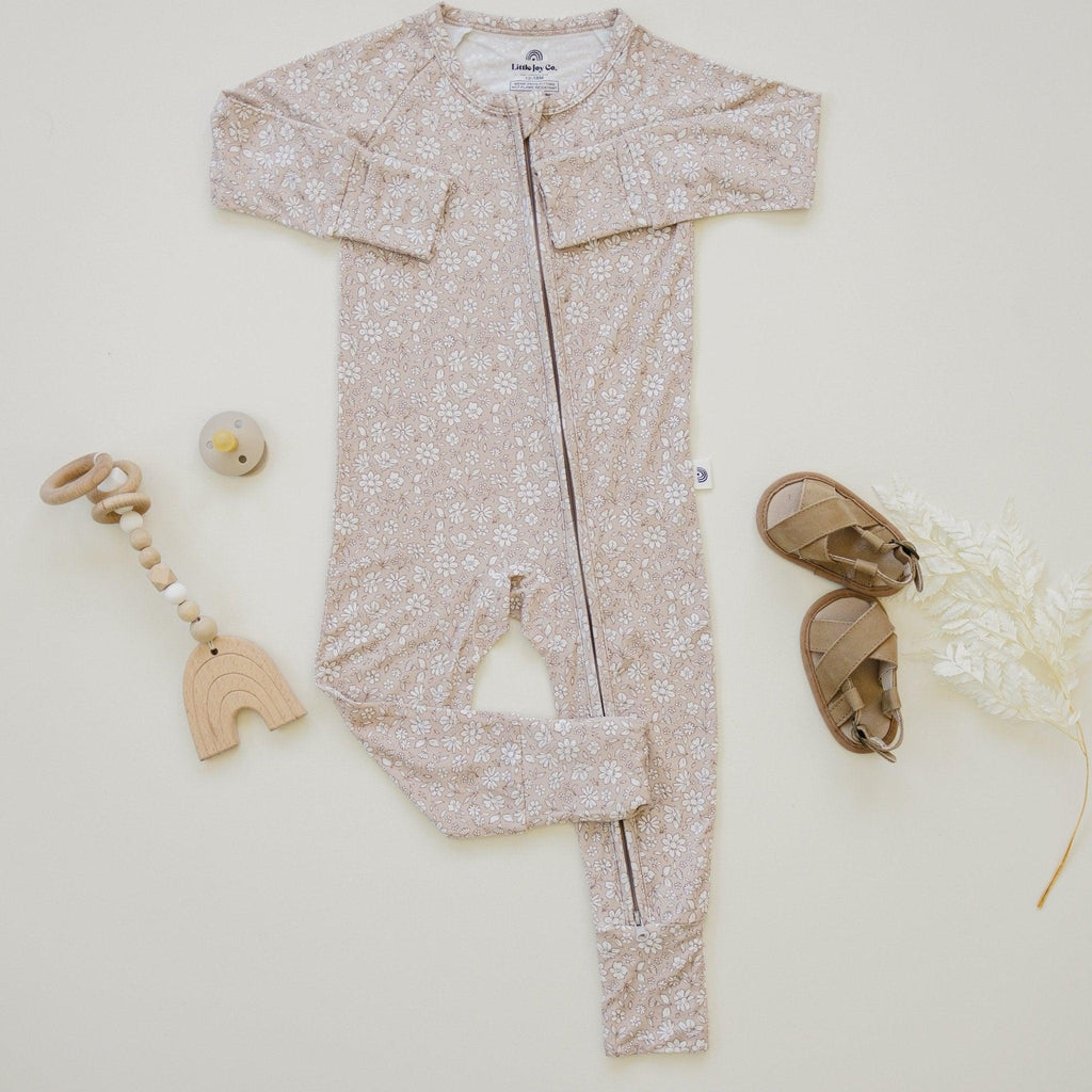 Dainty Ditsy Bamboo Zippy Romper - Shop Avnu