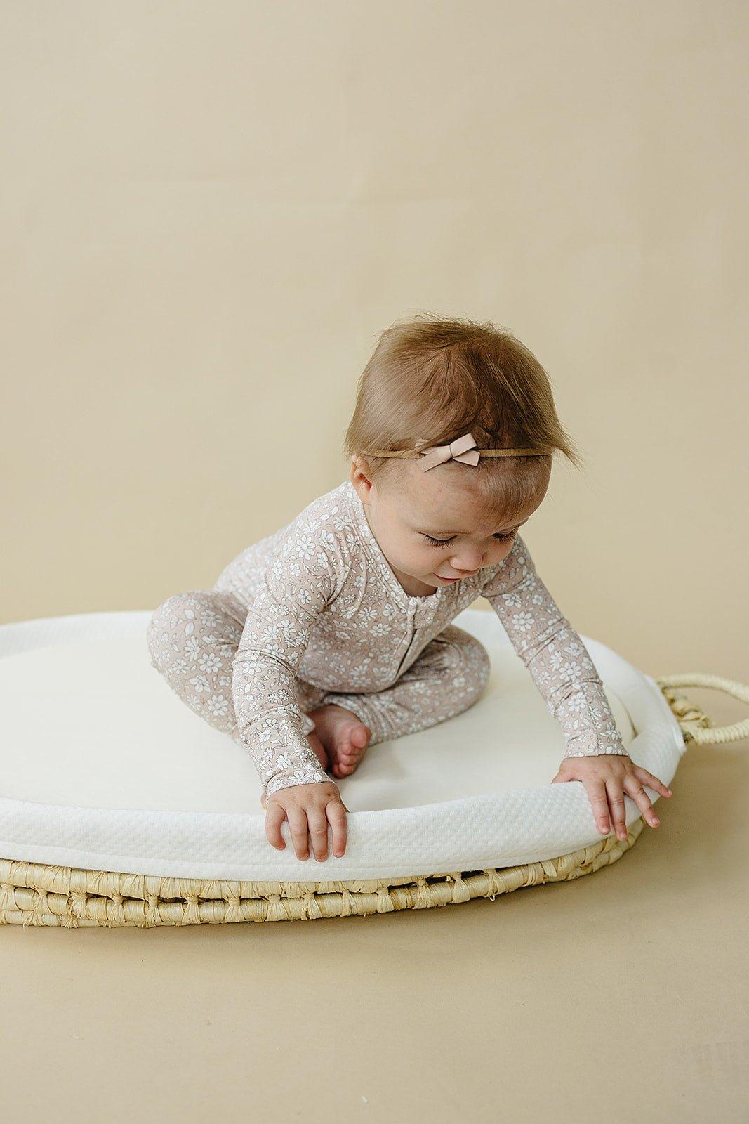 Dainty Ditsy Bamboo Zippy Romper - Shop Avnu