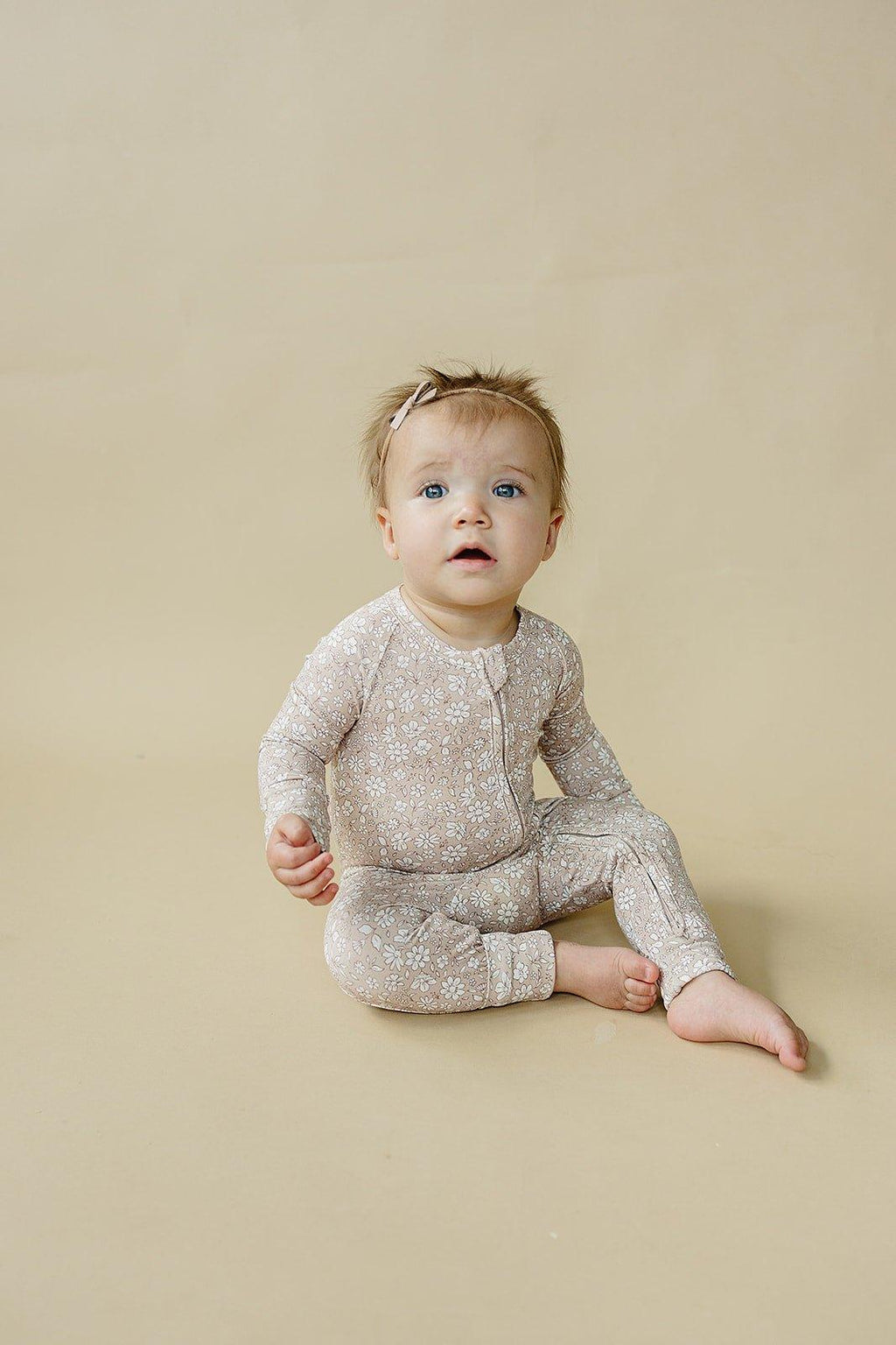 Dainty Ditsy Bamboo Zippy Romper - Shop Avnu