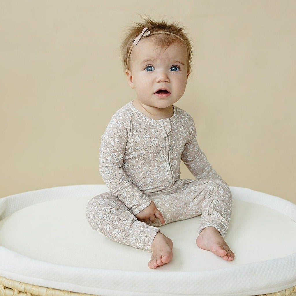 Dainty Ditsy Bamboo Zippy Romper - Shop Avnu
